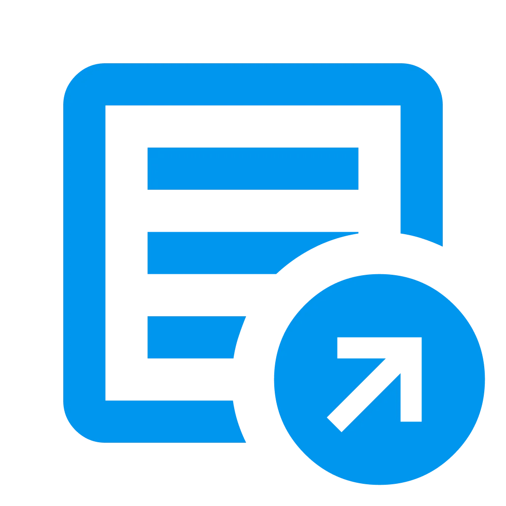Export to CSV or Excel Icon
